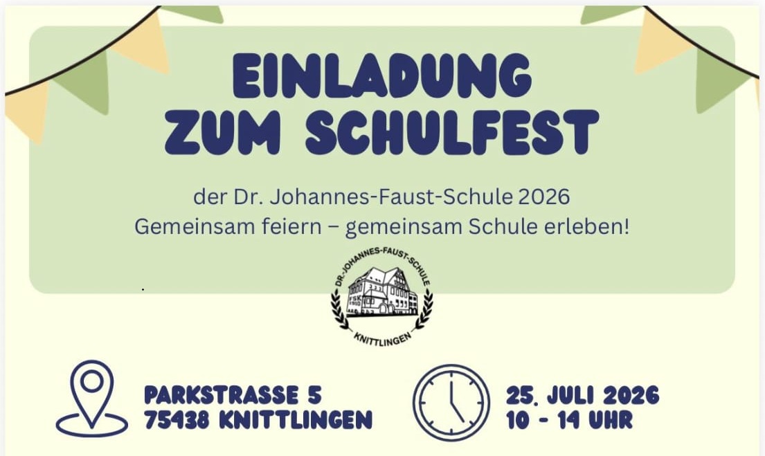 Schulfest Flyer